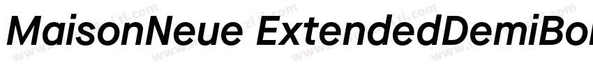 MaisonNeue ExtendedDemiBold字体转换